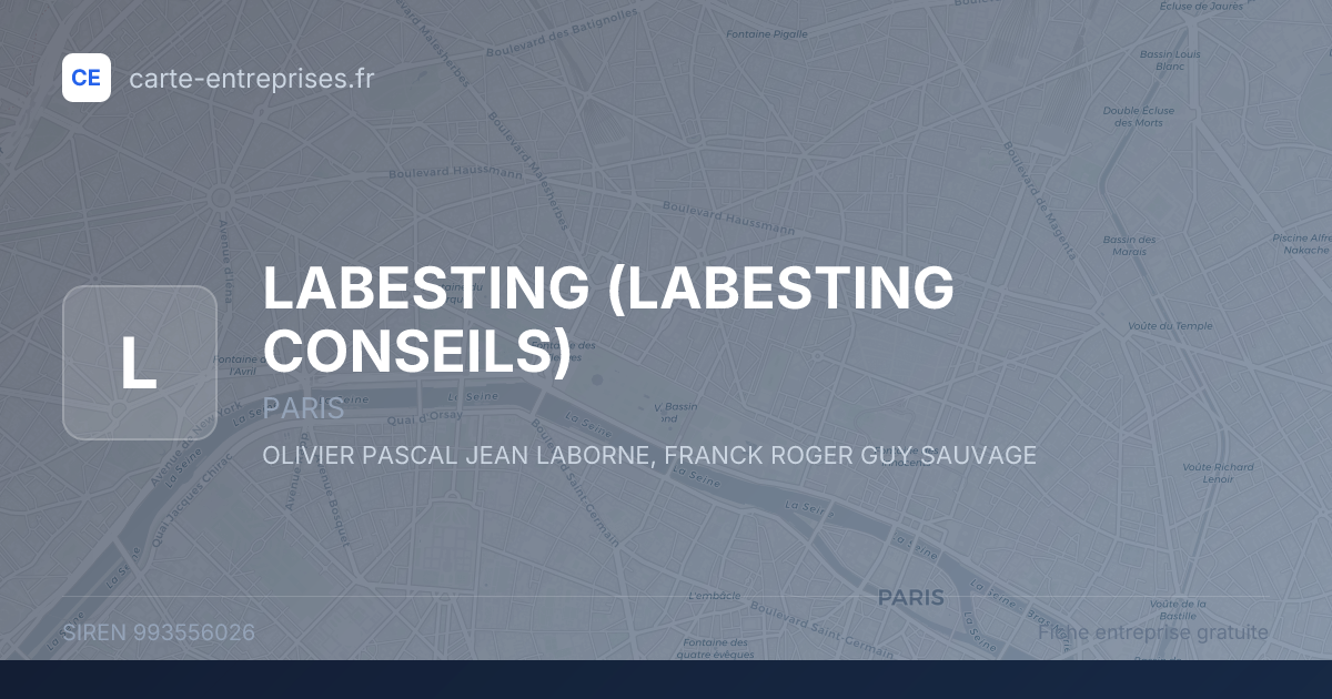 LABESTING (LABESTING CONSEILS) — 993556026 — fiche entreprise