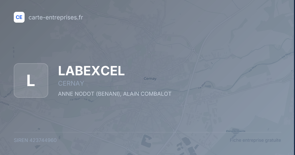 LABEXCEL — 423744960 — fiche entreprise