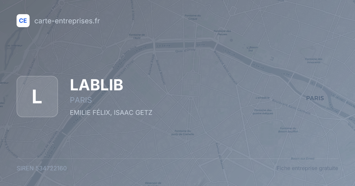 LABLIB — 534722160 — fiche entreprise