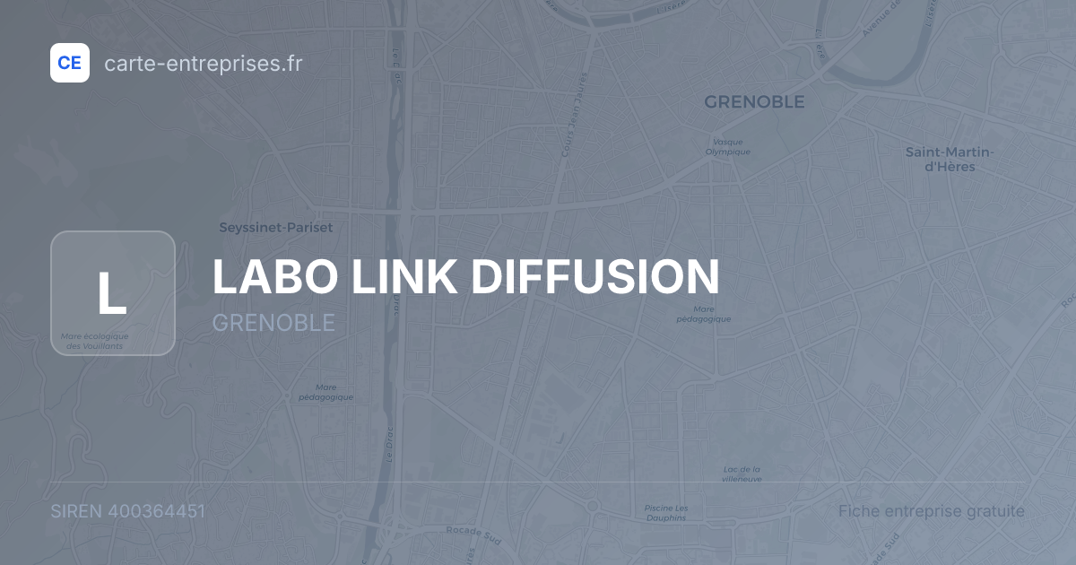 LABO LINK DIFFUSION — 400364451 — fiche entreprise
