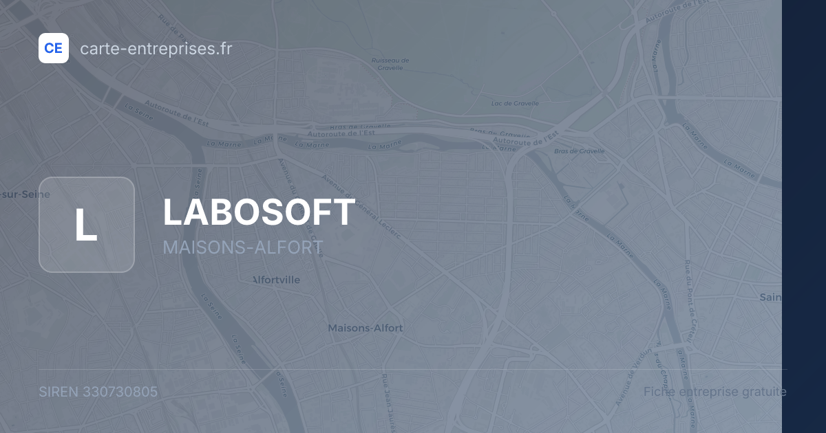 LABOSOFT — 330730805 — fiche entreprise