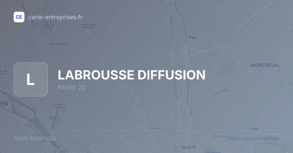 LABROUSSE DIFFUSION — 306879032 — fiche entreprise