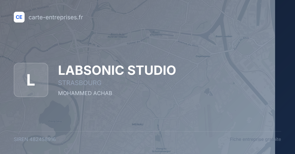 LABSONIC STUDIO — 482458916 — fiche entreprise