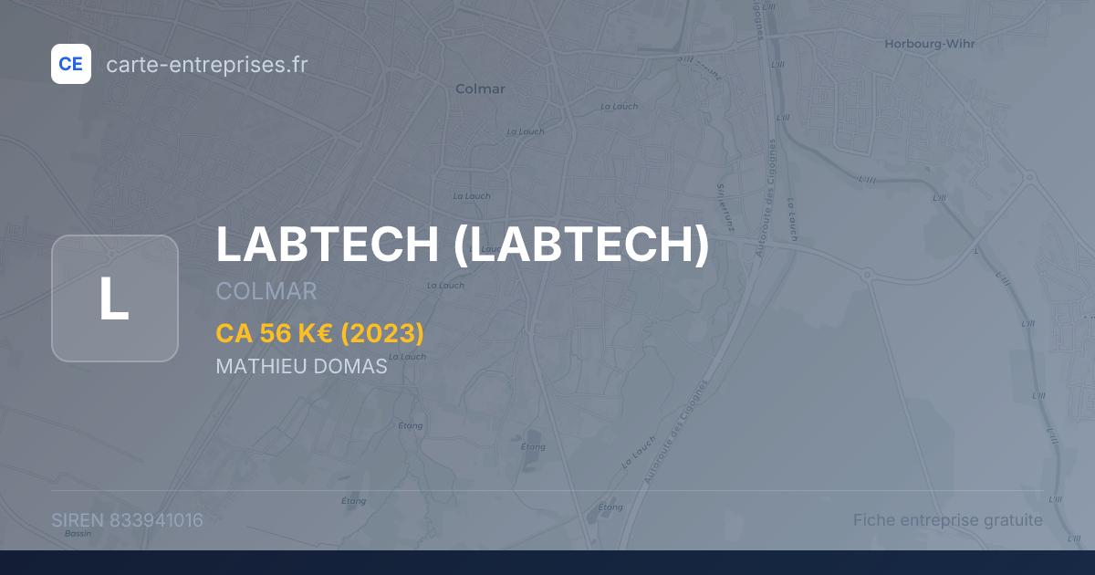 LABTECH — 833941016 — fiche entreprise