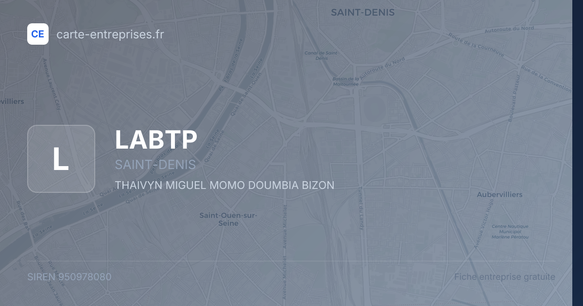 LABTP — 950978080 — fiche entreprise
