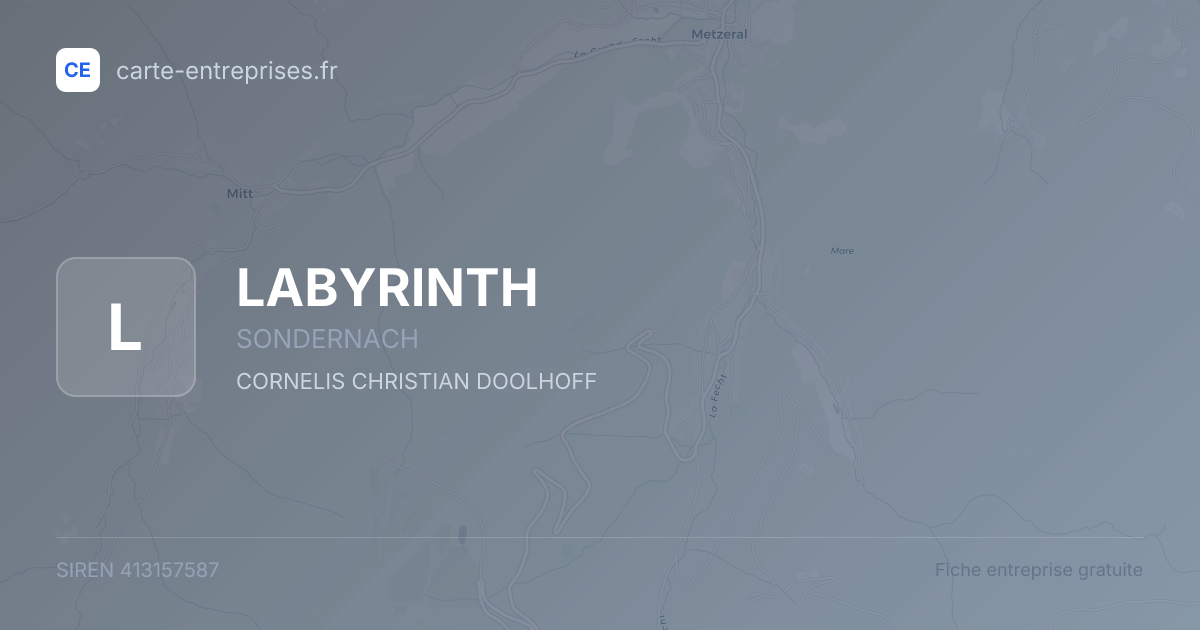 LABYRINTH — 413157587 — fiche entreprise