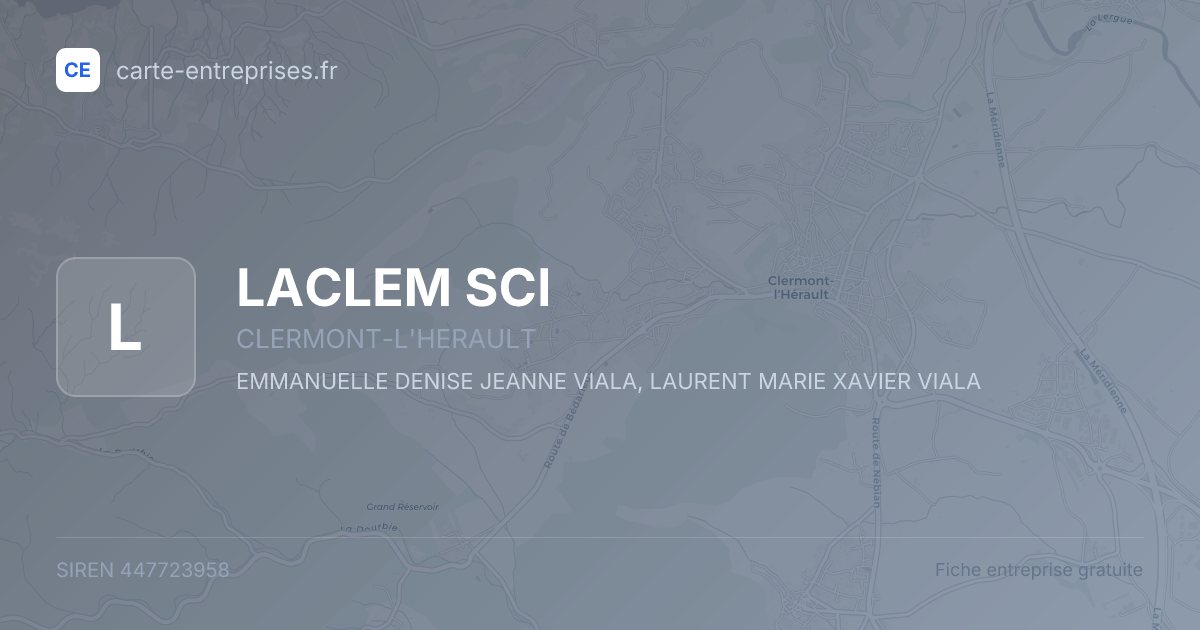 LACLEM SCI — 447723958 — fiche entreprise