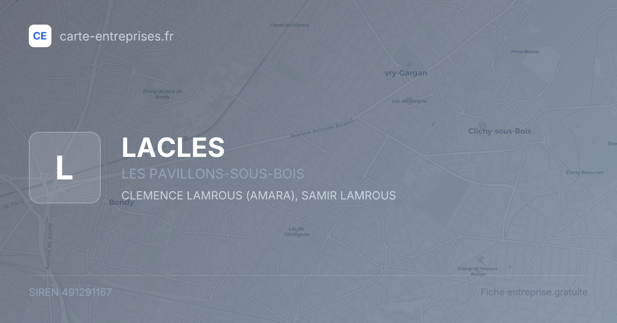 LACLES — 491291167 — fiche entreprise