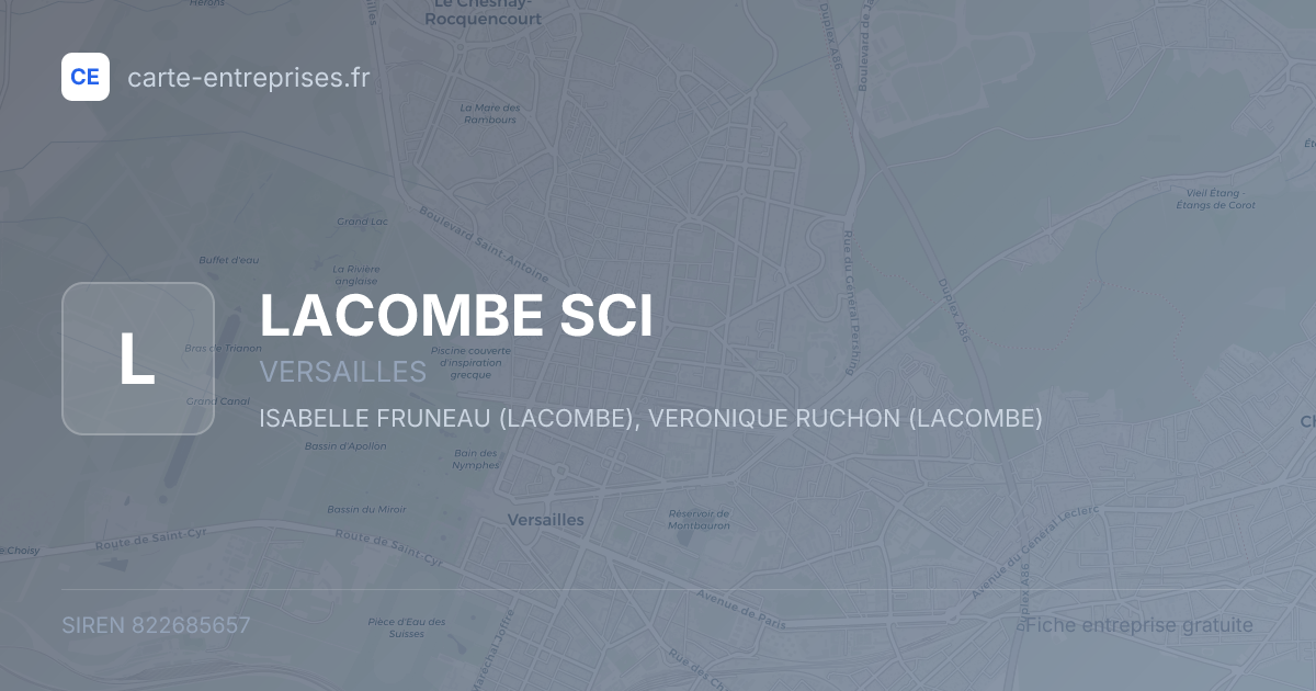 LACOMBE SCI — 822685657 — fiche entreprise