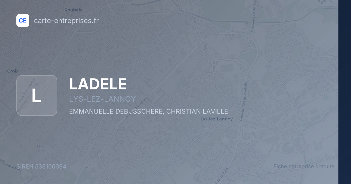 LADELE — 538160094 — fiche entreprise
