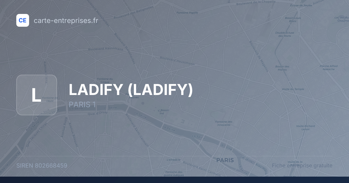 LADIFY — 802668459 — fiche entreprise