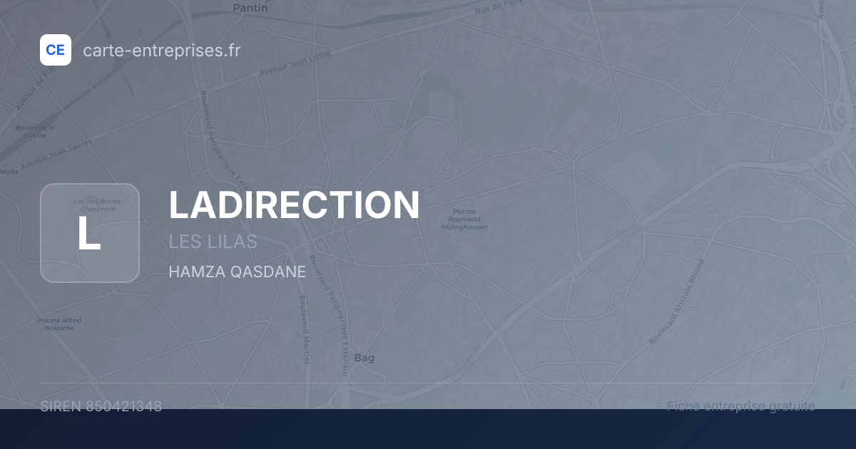 LADIRECTION — 850421348 — fiche entreprise