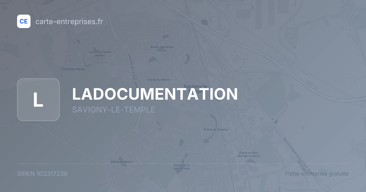 LADOCUMENTATION — 103317236 — fiche entreprise