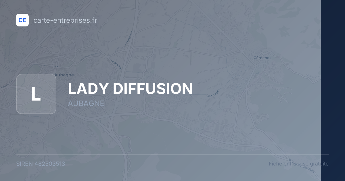 LADY DIFFUSION — 482503513 — fiche entreprise