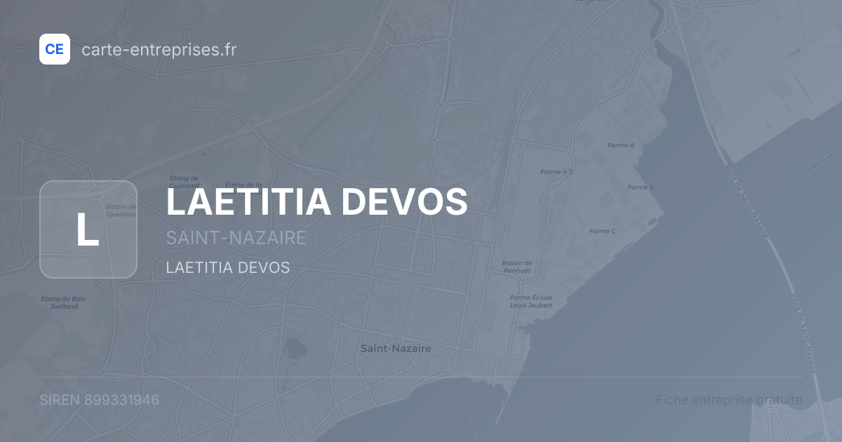 LAETITIA DEVOS — 899331946 — fiche entreprise