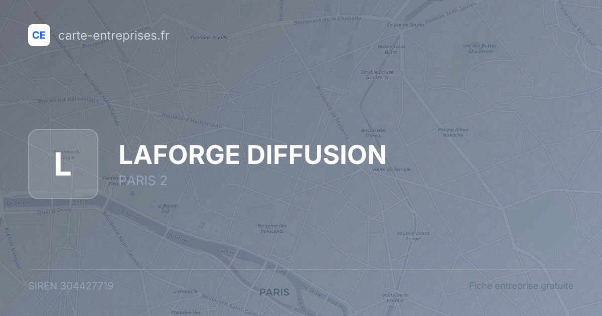 LAFORGE DIFFUSION — 304427719 — fiche entreprise