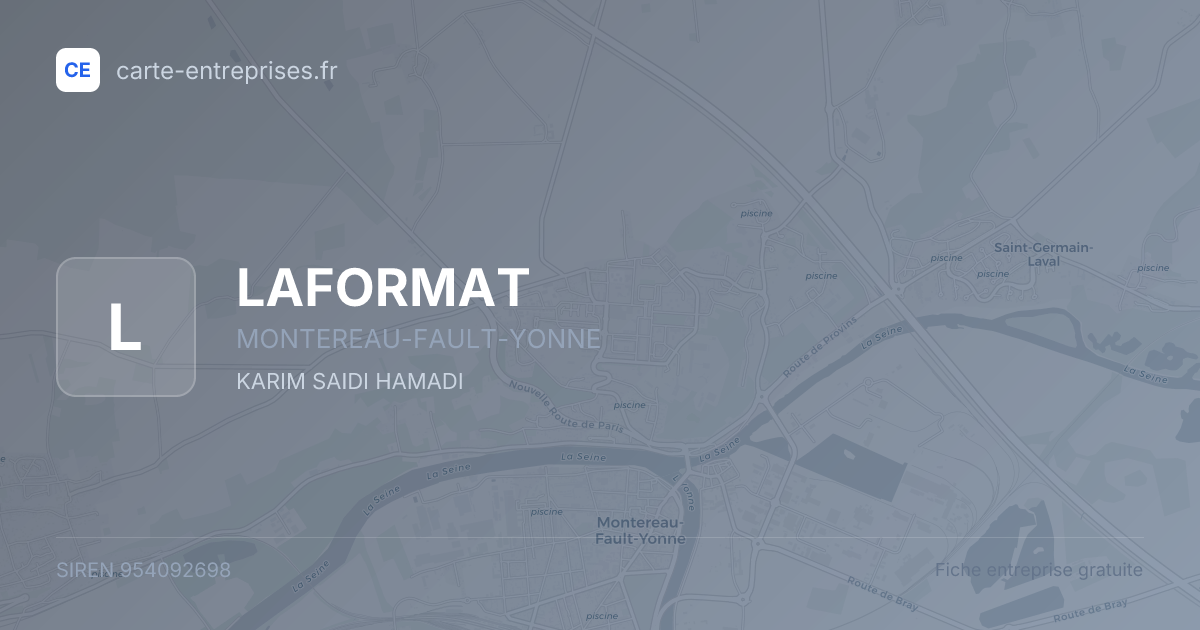 LAFORMAT — 954092698 — fiche entreprise