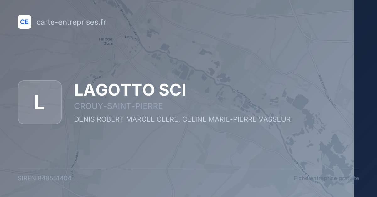 LAGOTTO SCI — 848551404 — fiche entreprise