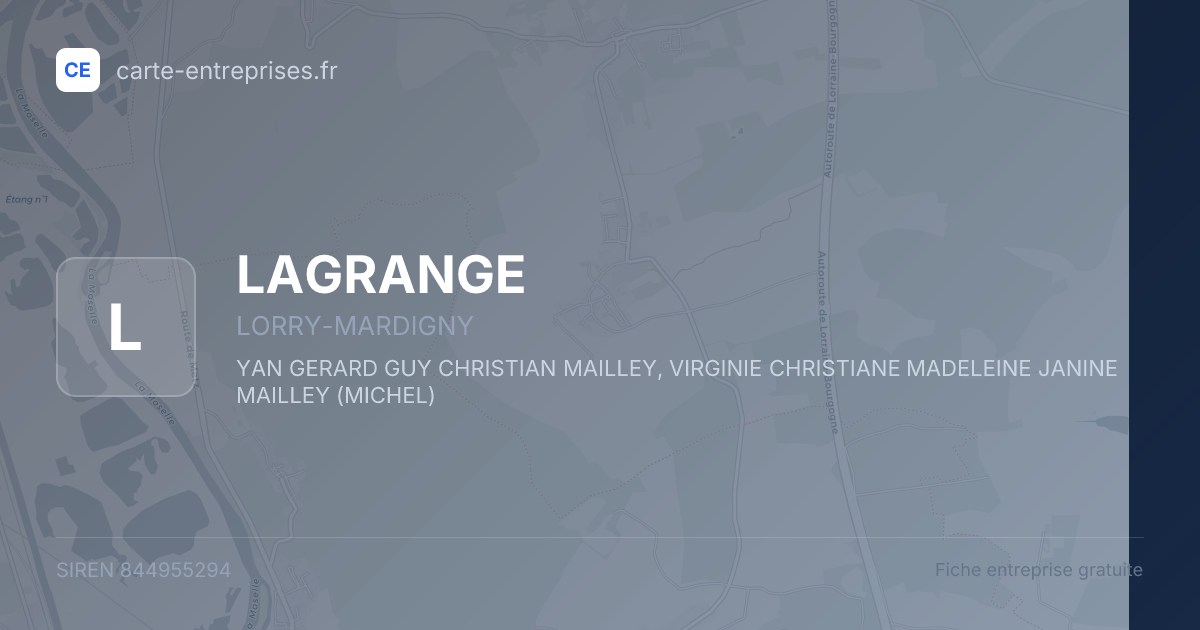LAGRANGE — 844955294 — fiche entreprise