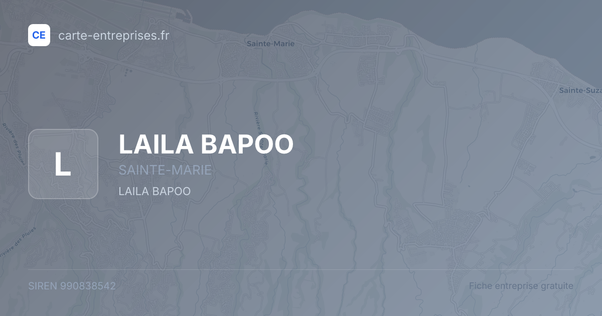 LAILA BAPOO — 990838542 — fiche entreprise