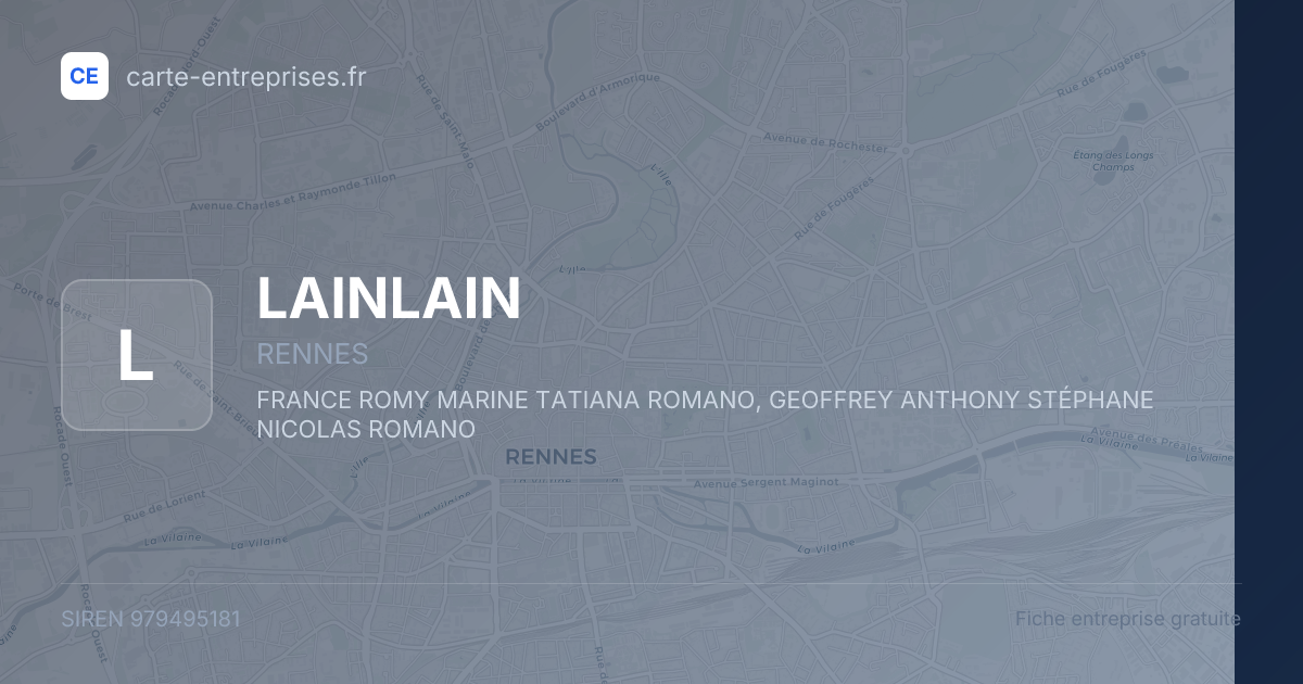 LAINLAIN — 979495181 — fiche entreprise