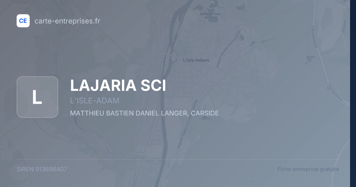 LAJARIA SCI — 913696407 — fiche entreprise