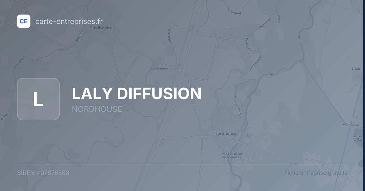 LALY DIFFUSION — 407876598 — fiche entreprise