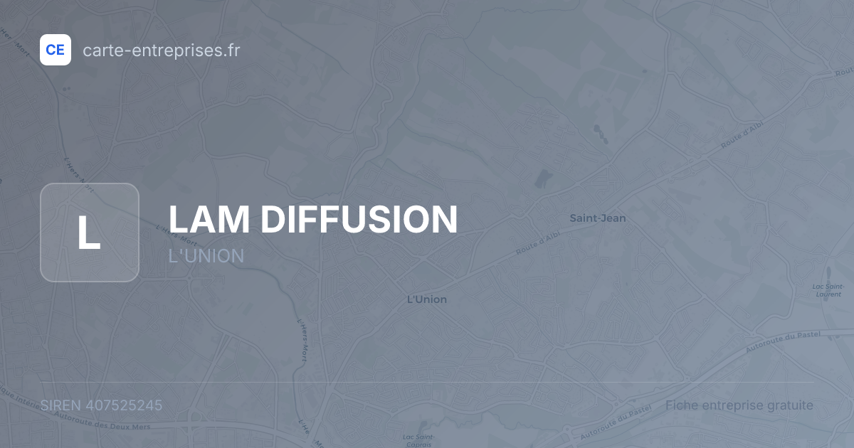 LAM DIFFUSION — 407525245 — fiche entreprise