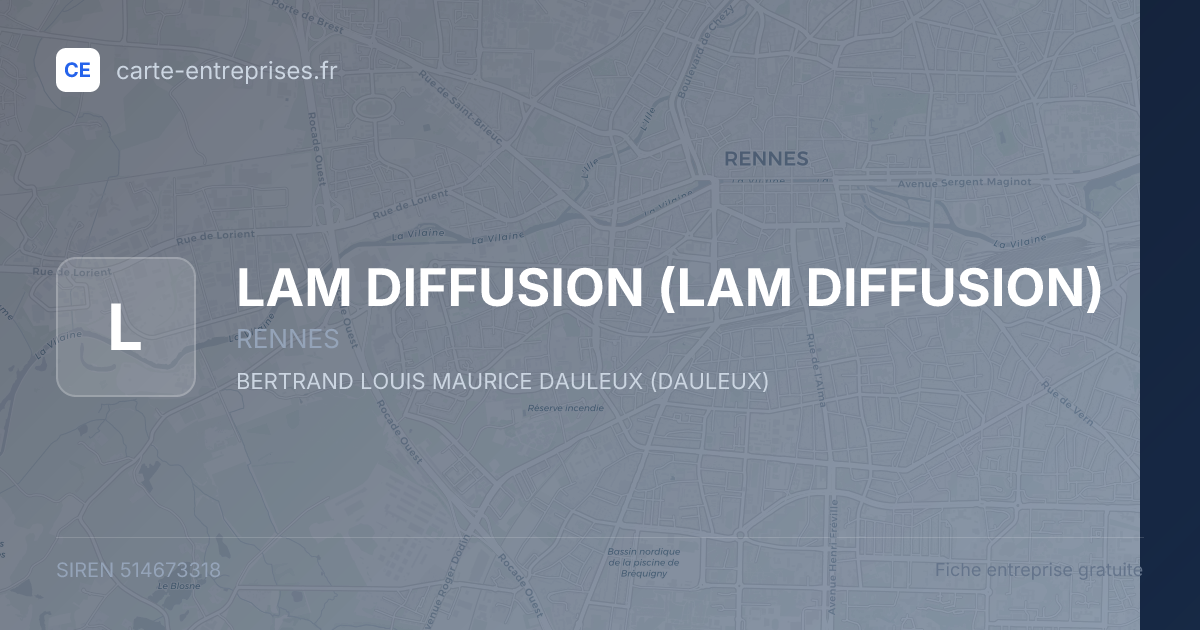 LAM DIFFUSION — 514673318 — fiche entreprise