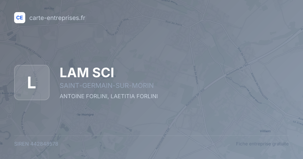LAM SCI — 442848578 — fiche entreprise