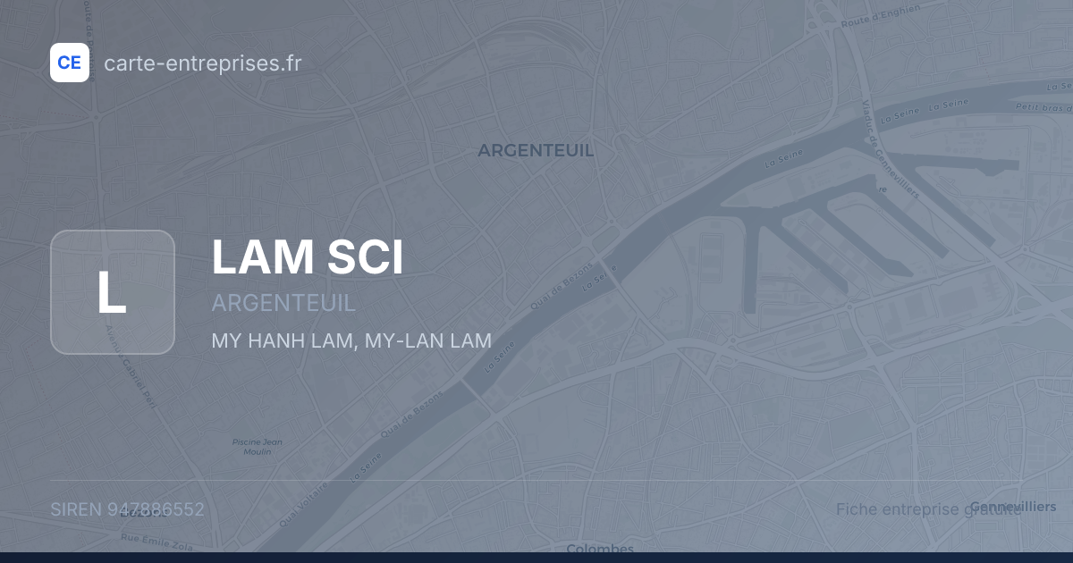 LAM SCI — 947886552 — fiche entreprise