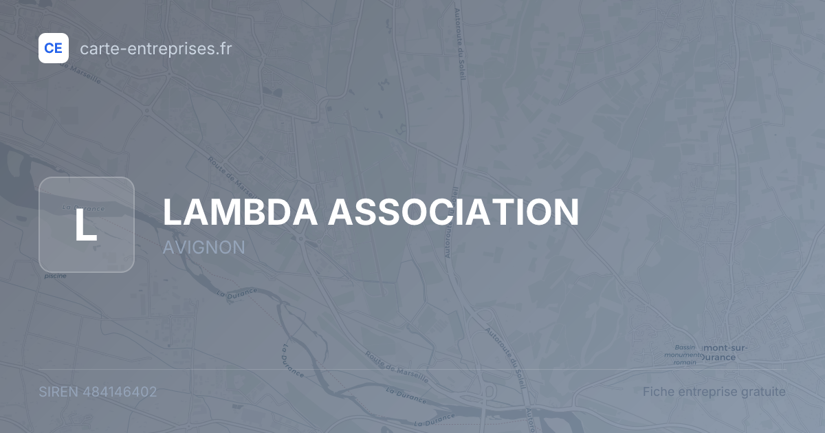 LAMBDA ASSOCIATION — 484146402 — fiche entreprise