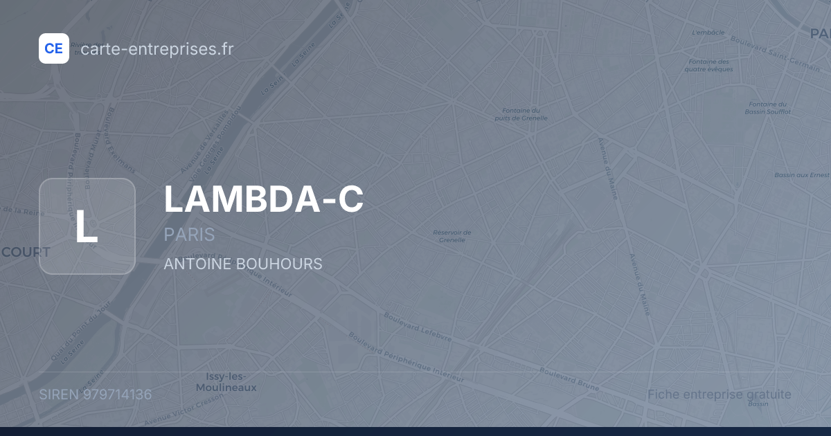 LAMBDA-C — 979714136 — fiche entreprise
