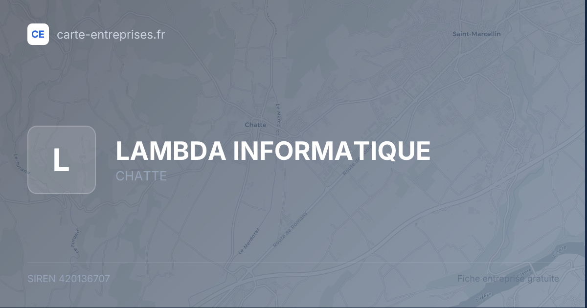 LAMBDA INFORMATIQUE — 420136707 — fiche entreprise