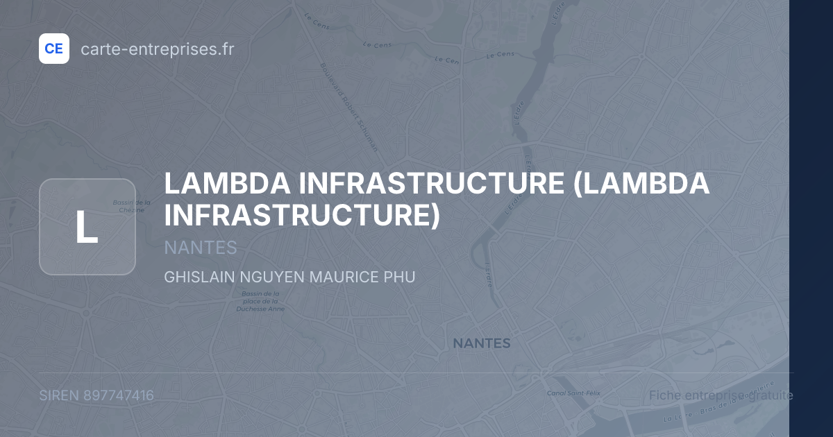 LAMBDA INFRASTRUCTURE — 897747416 — fiche entreprise