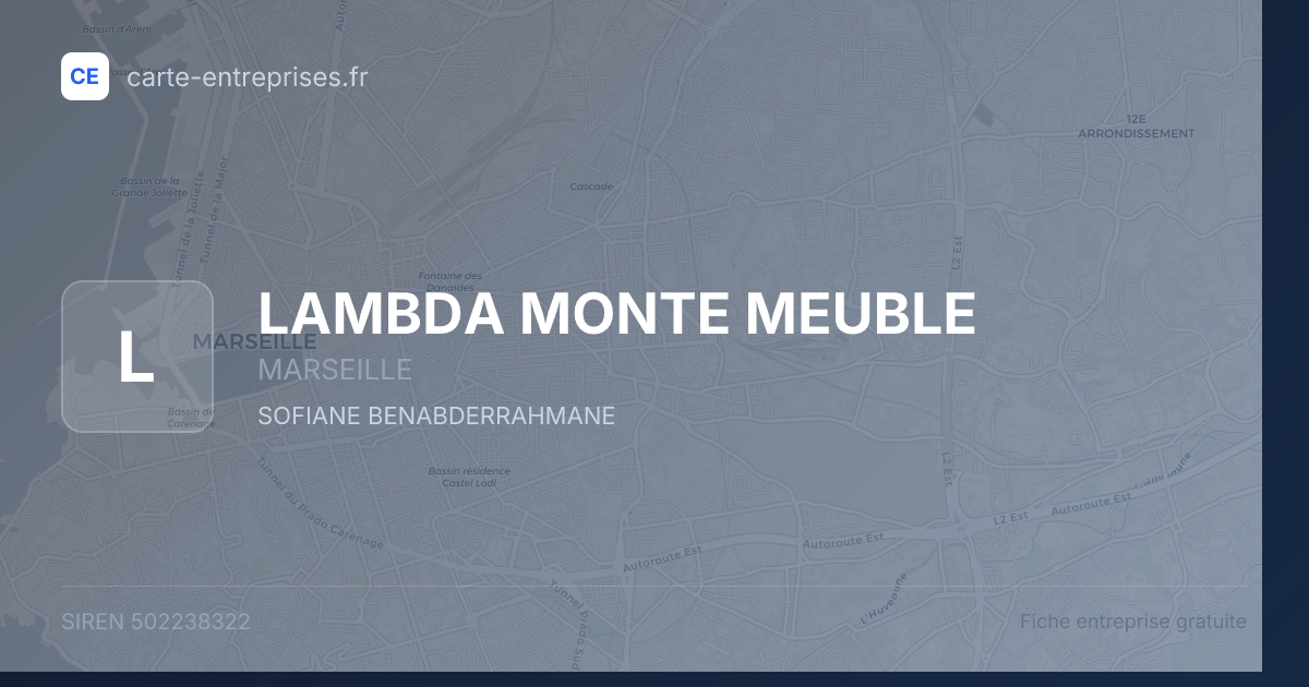 LAMBDA MONTE MEUBLE — 502238322 — fiche entreprise