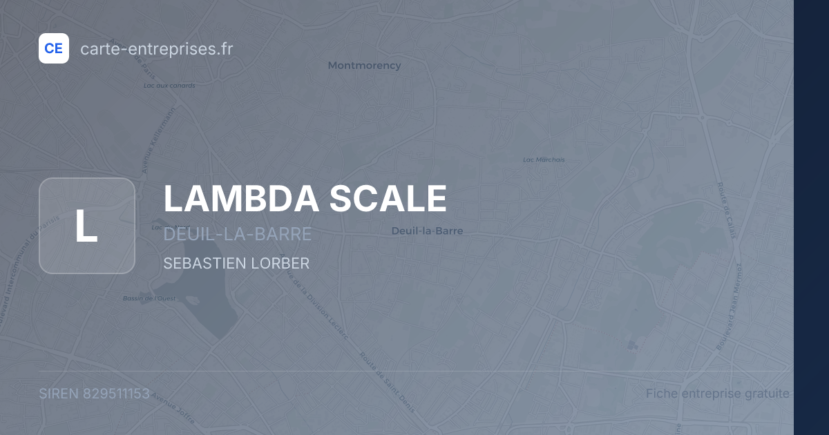 LAMBDA SCALE — 829511153 — fiche entreprise