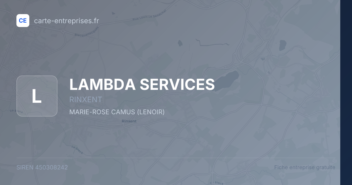LAMBDA SERVICES — 450308242 — fiche entreprise