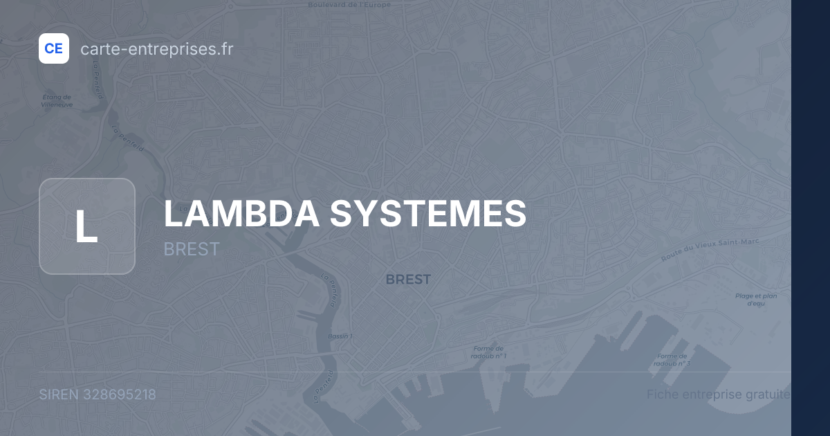 LAMBDA SYSTEMES — 328695218 — fiche entreprise