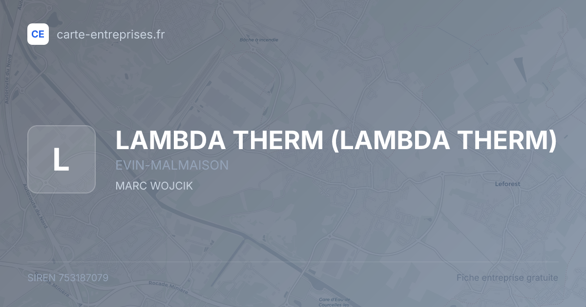 LAMBDA THERM — 753187079 — fiche entreprise
