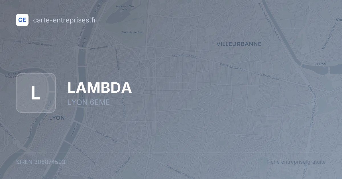 LAMBDA — 308874593 — fiche entreprise
