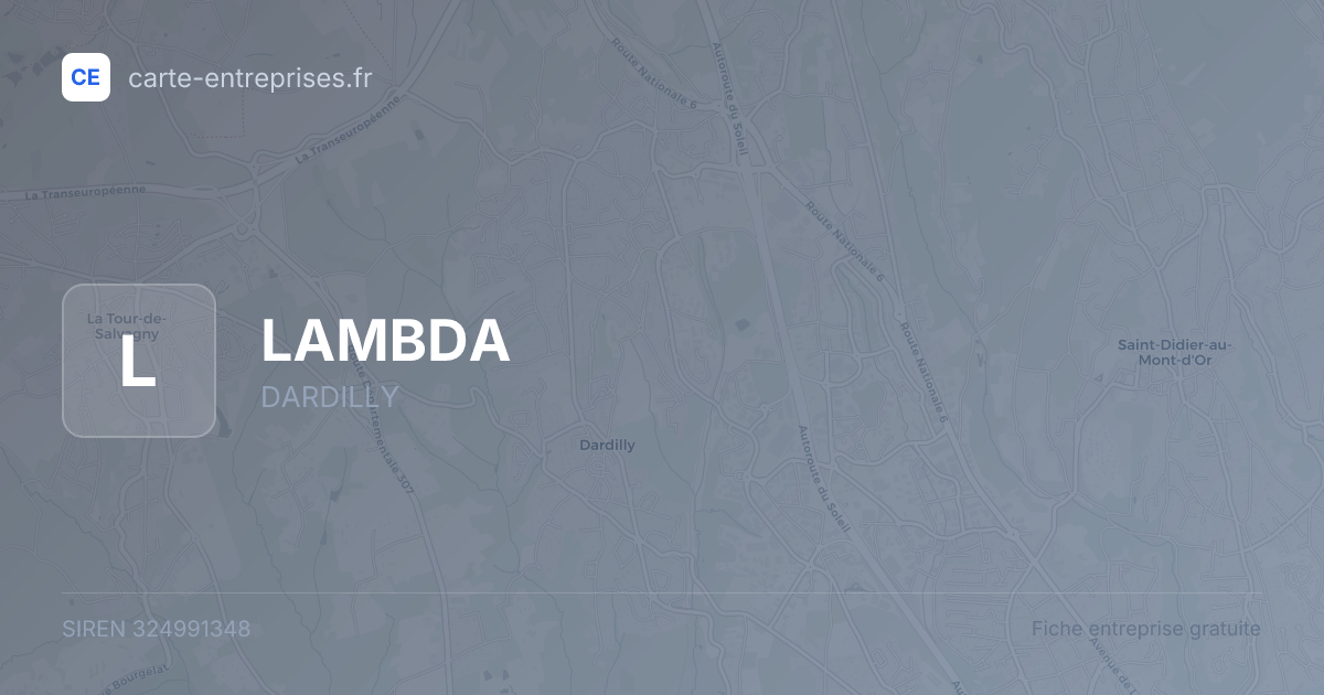 LAMBDA — 324991348 — fiche entreprise