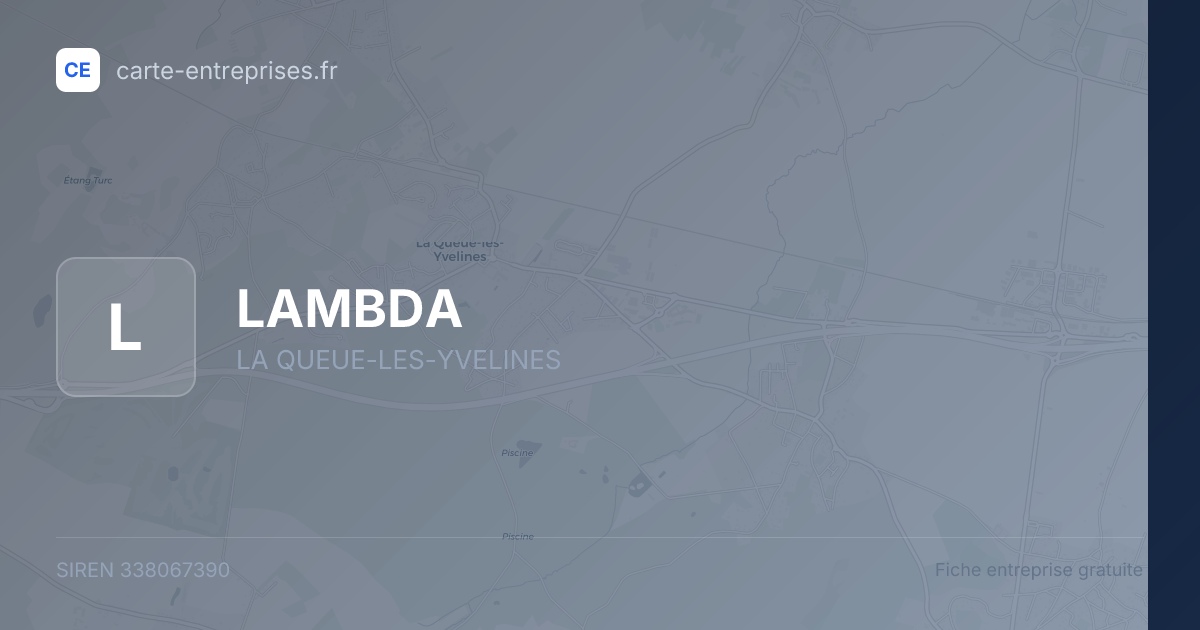 LAMBDA — 338067390 — fiche entreprise