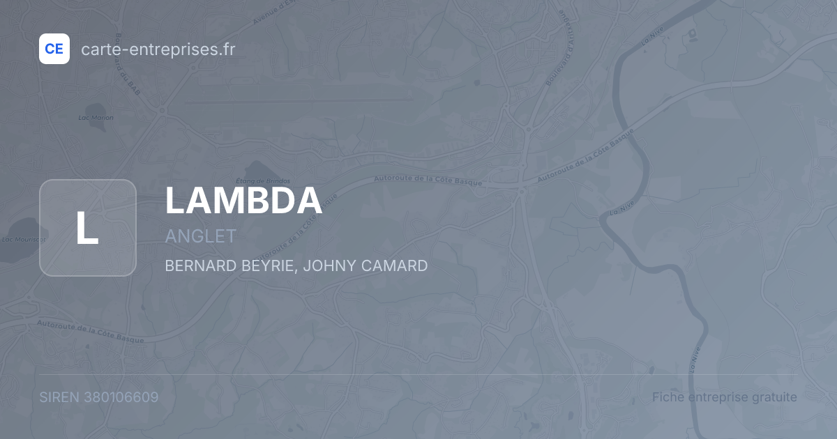 LAMBDA — 380106609 — fiche entreprise