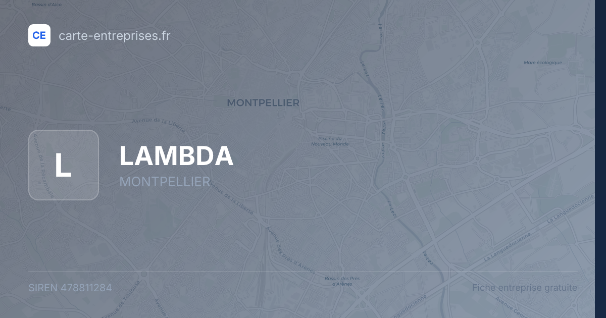 LAMBDA — 478811284 — fiche entreprise