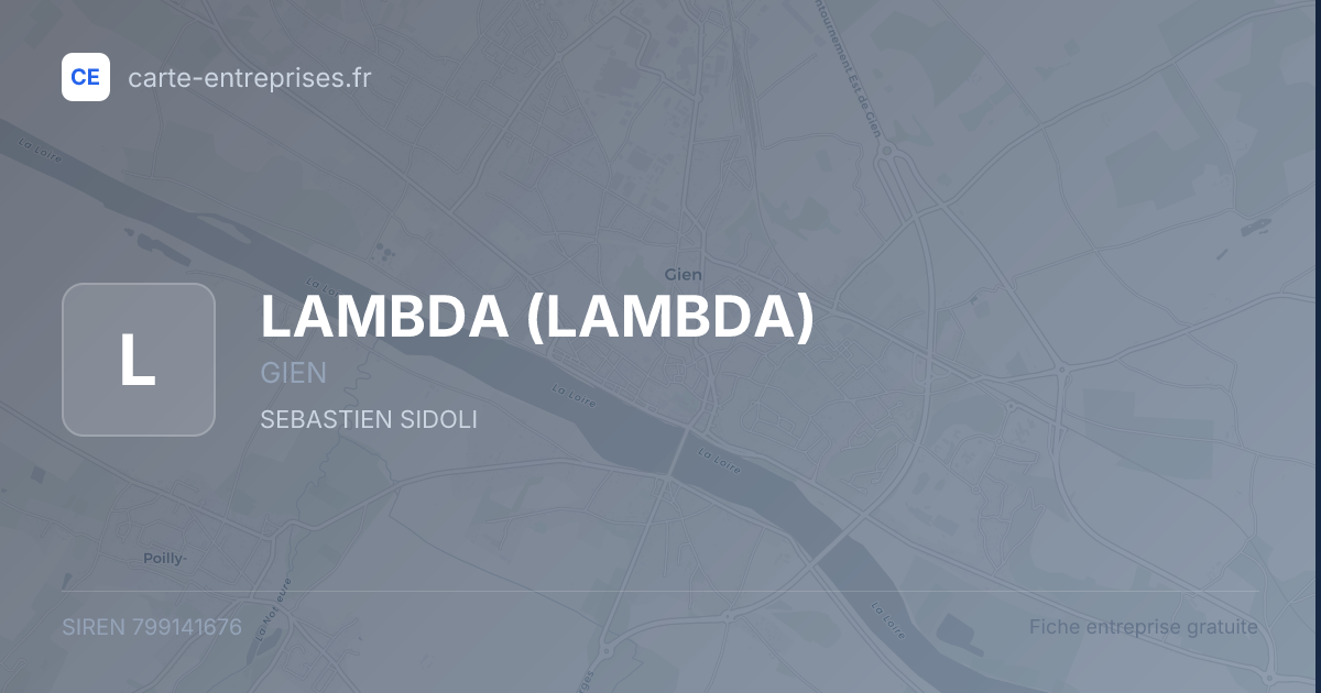 LAMBDA — 799141676 — fiche entreprise