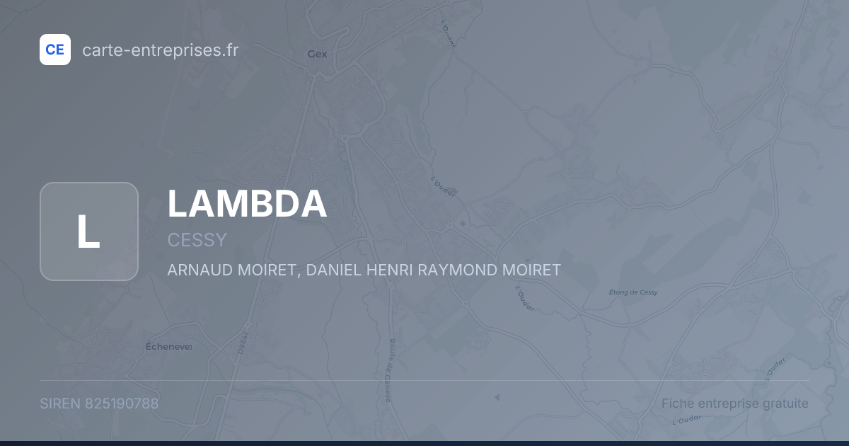 LAMBDA — 825190788 — fiche entreprise