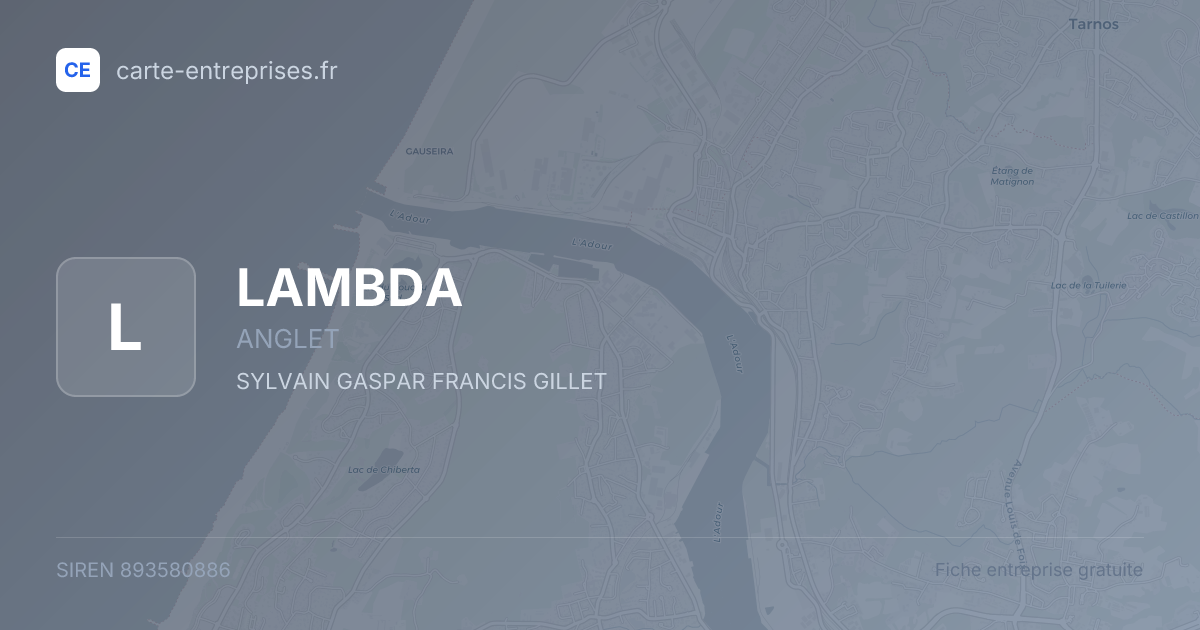 LAMBDA — 893580886 — fiche entreprise
