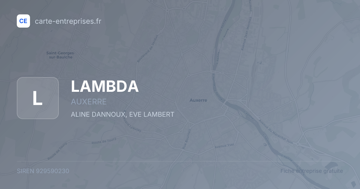LAMBDA — 929590230 — fiche entreprise
