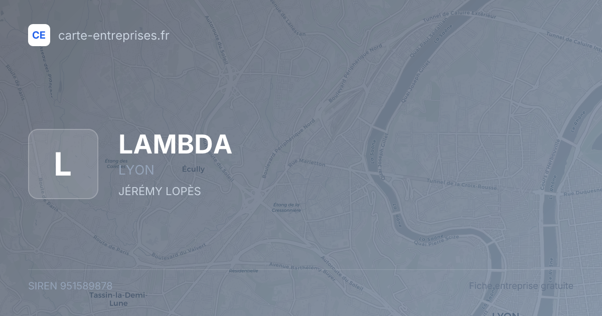 LAMBDA — 951589878 — fiche entreprise